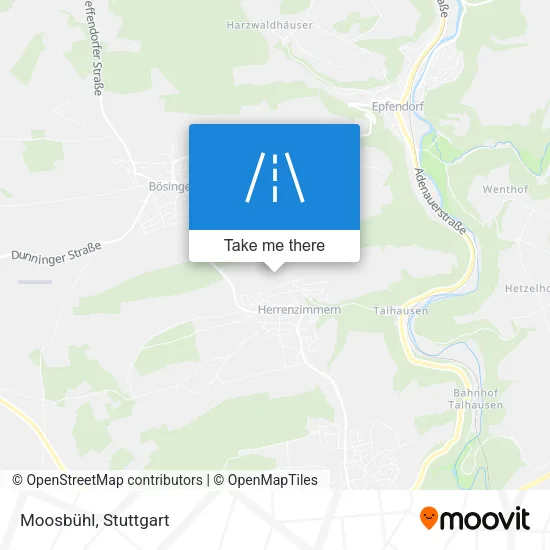 Карта Moosbühl