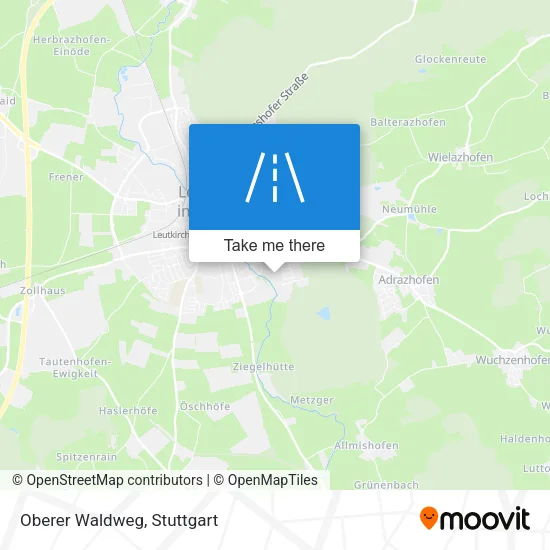 Карта Oberer Waldweg