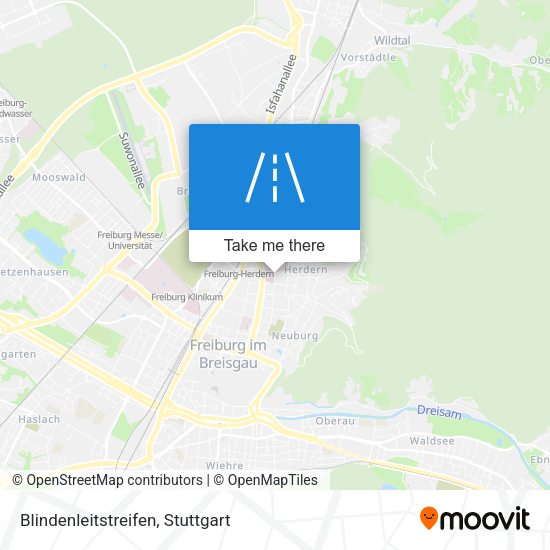Карта Blindenleitstreifen