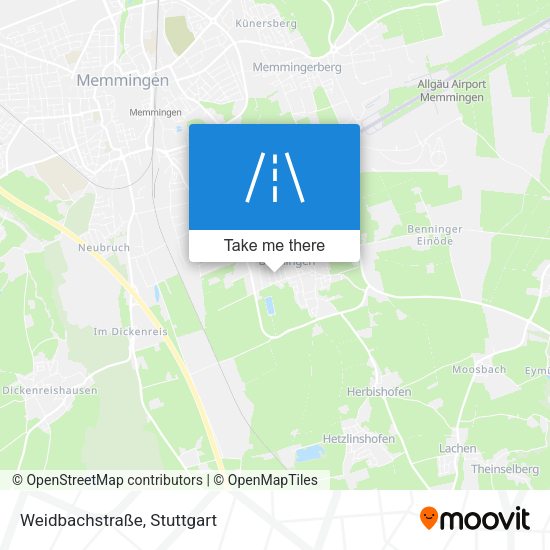 Weidbachstraße map