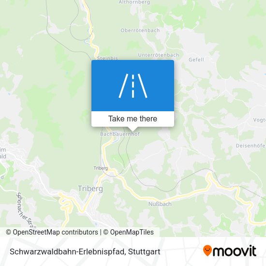 Schwarzwaldbahn-Erlebnispfad map
