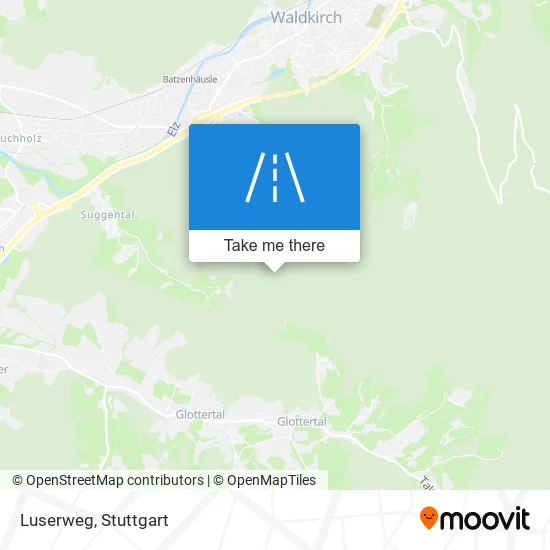 Luserweg map