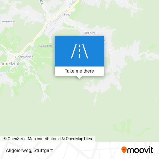 Карта Allgeierweg