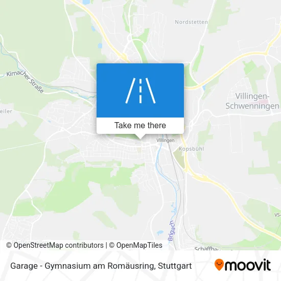 Карта Garage - Gymnasium am Romäusring