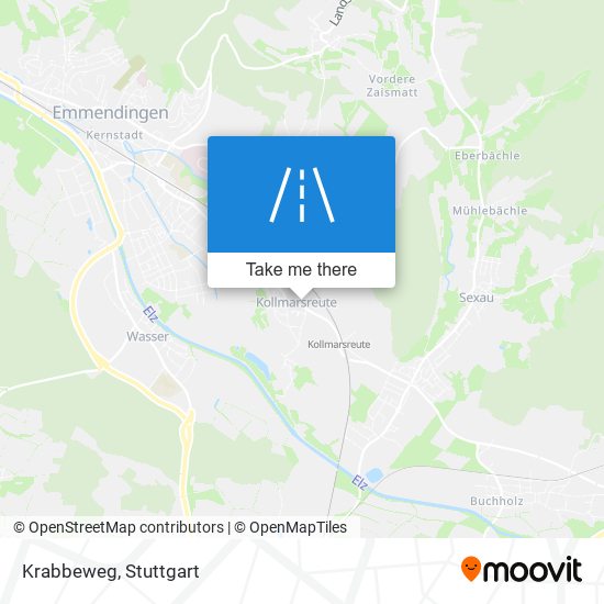 Krabbeweg map