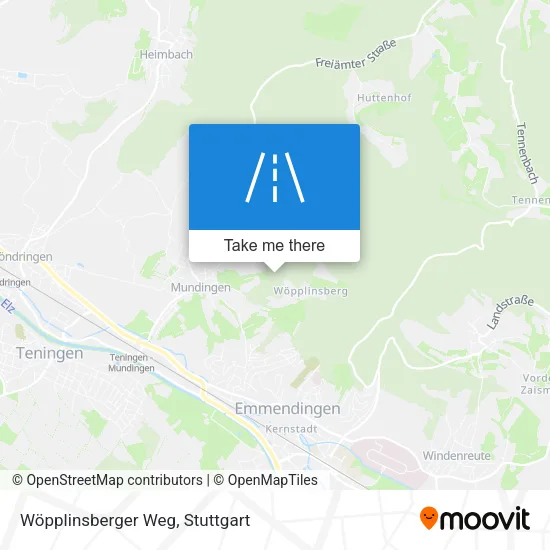 Карта Wöpplinsberger Weg
