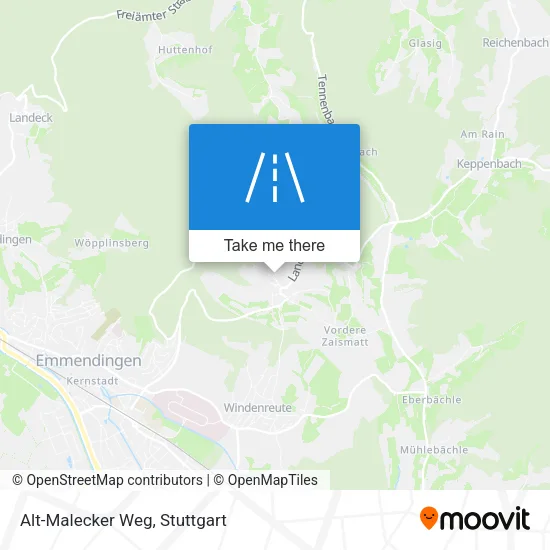 Карта Alt-Malecker Weg