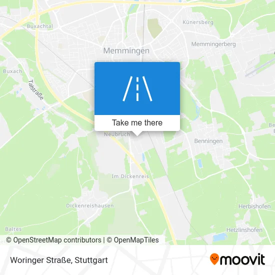 Карта Woringer Straße