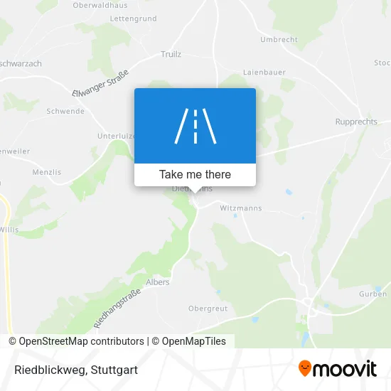 Карта Riedblickweg