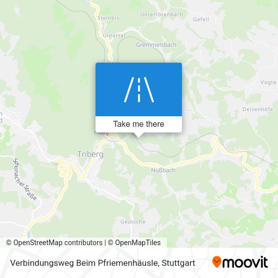 Verbindungsweg Beim Pfriemenhäusle map