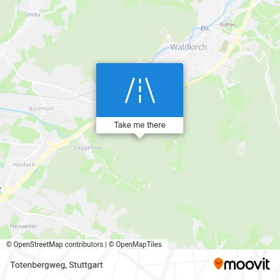Totenbergweg map