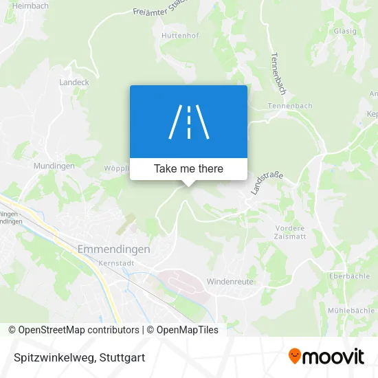 Карта Spitzwinkelweg