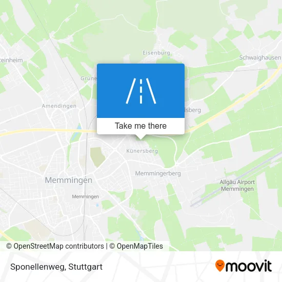 Карта Sponellenweg