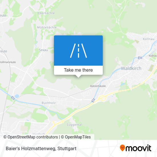 Baier's Holzmattenweg map