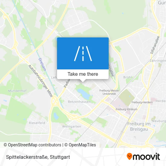 Карта Spittelackerstraße