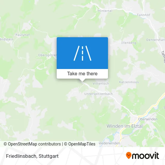 Карта Friedlinsbach
