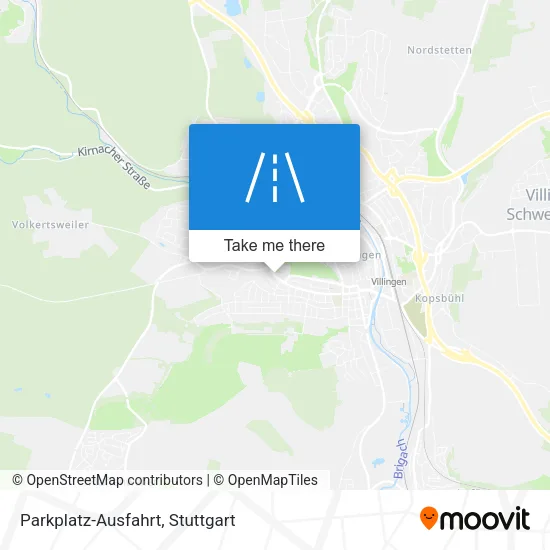 Parkplatz-Ausfahrt map