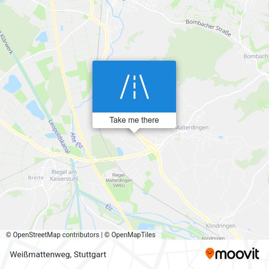 Weißmattenweg map