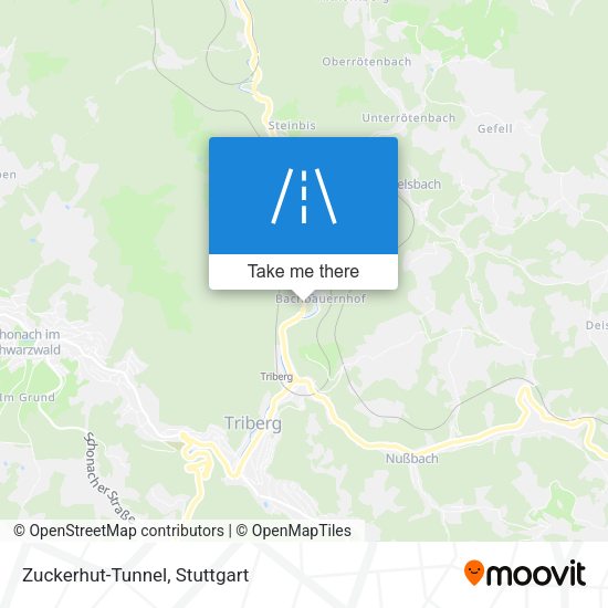 Карта Zuckerhut-Tunnel