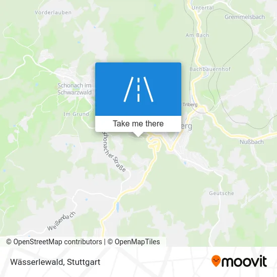 Карта Wässerlewald