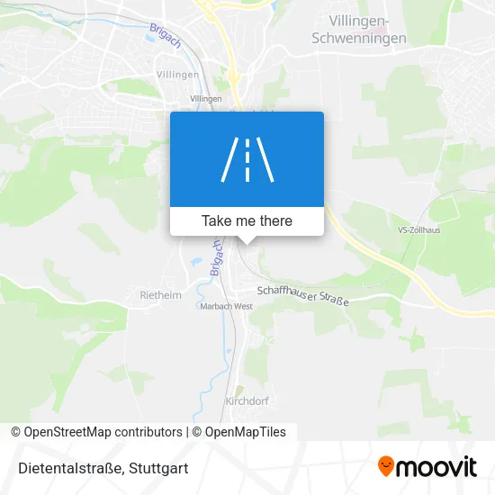 Карта Dietentalstraße