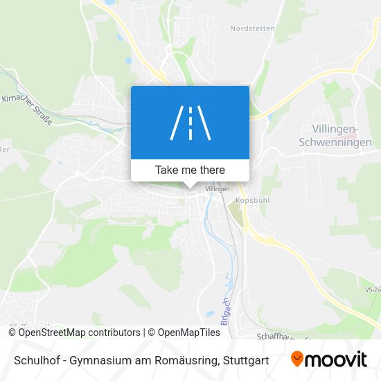 Schulhof - Gymnasium am Romäusring map