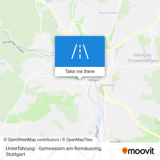 Карта Unterführung - Gymnasium am Romäusring