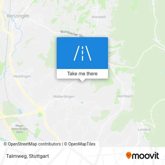 Карта Talmweg
