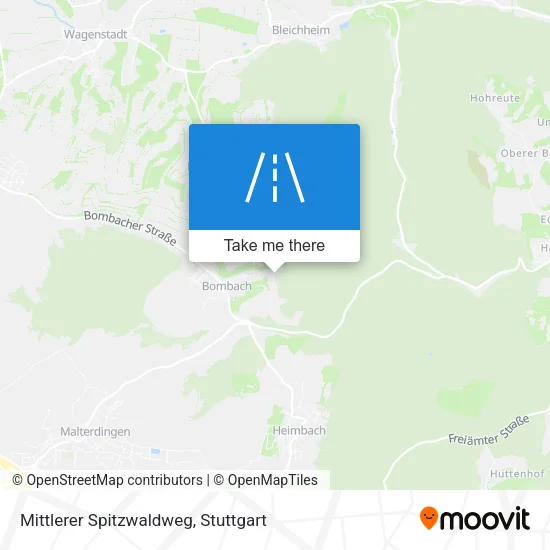 Карта Mittlerer Spitzwaldweg