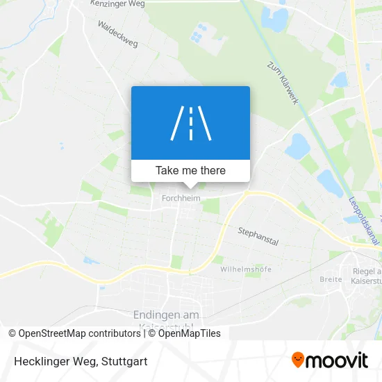 Карта Hecklinger Weg