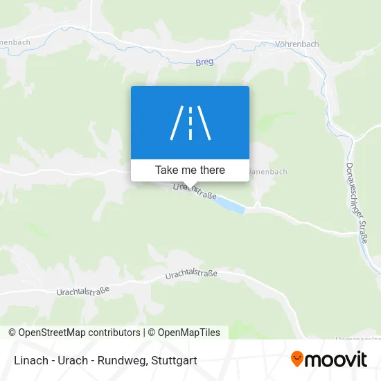 Карта Linach - Urach - Rundweg