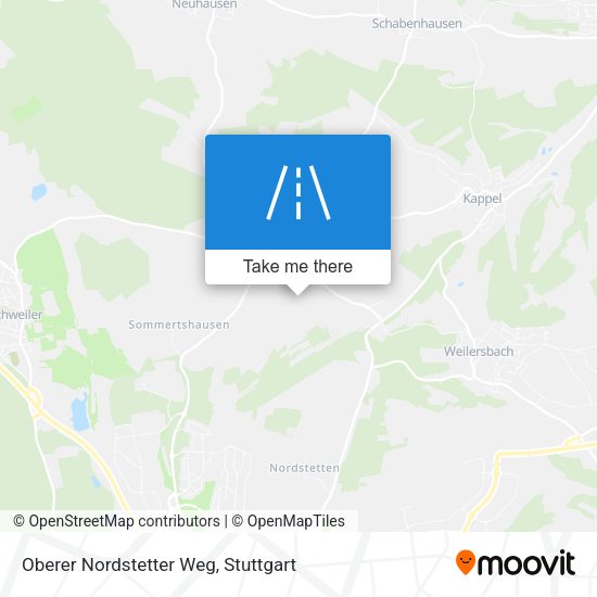 Oberer Nordstetter Weg map