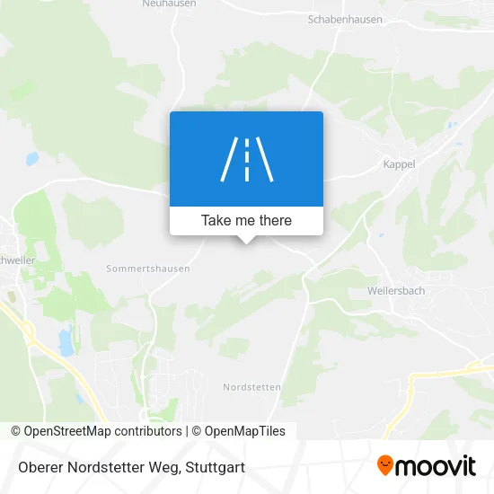 Карта Oberer Nordstetter Weg