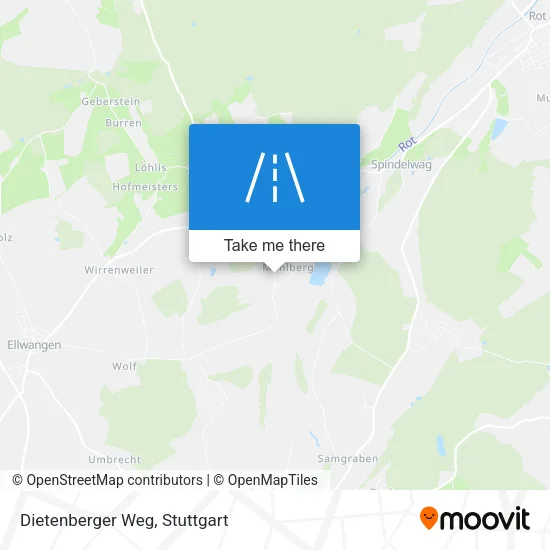 Карта Dietenberger Weg