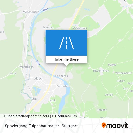 Spaziergang Tulpenbaumallee map