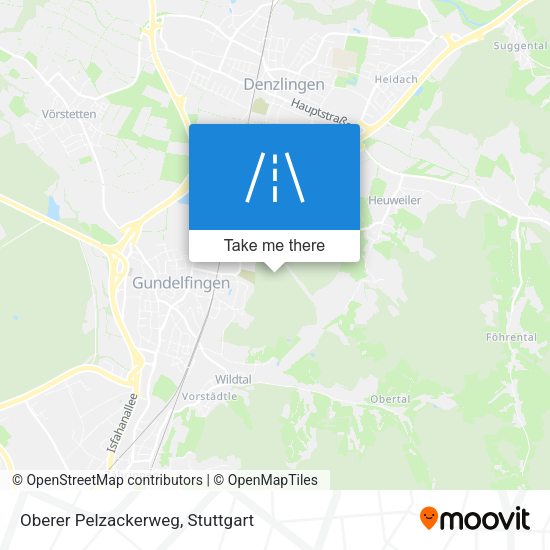 Карта Oberer Pelzackerweg