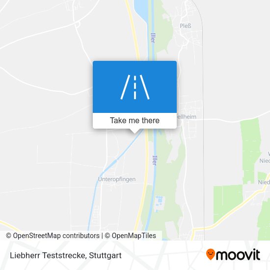 Liebherr Teststrecke map
