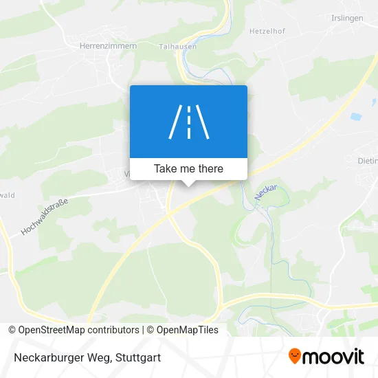 Карта Neckarburger Weg