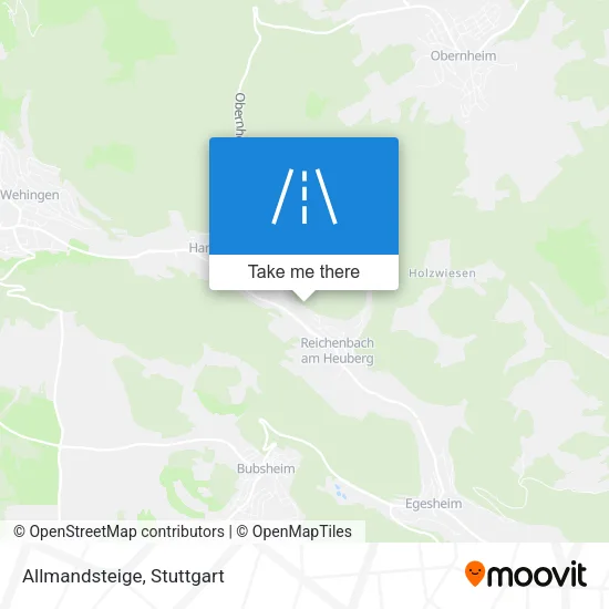 Карта Allmandsteige