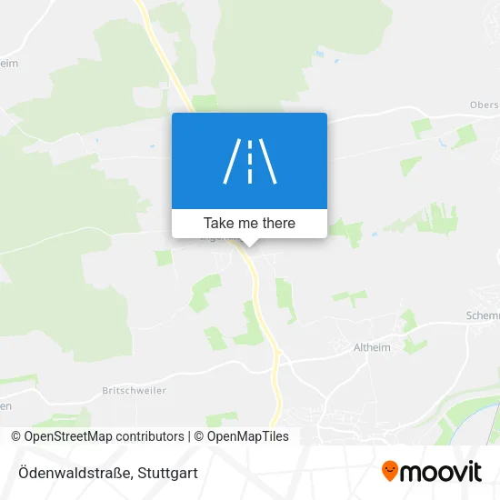 Карта Ödenwaldstraße