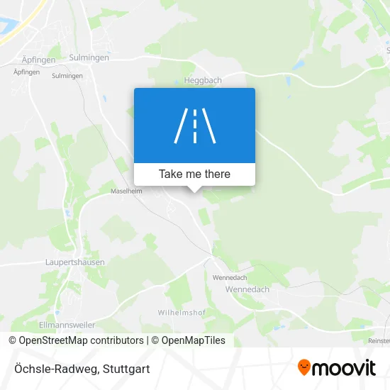 Карта Öchsle-Radweg