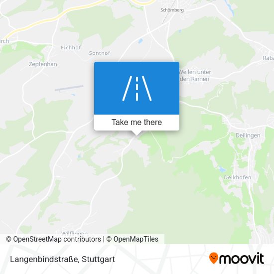 Карта Langenbindstraße