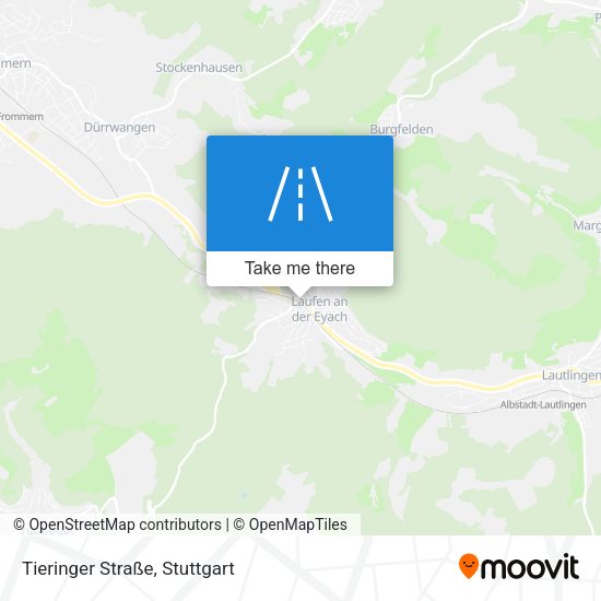 Tieringer Straße map
