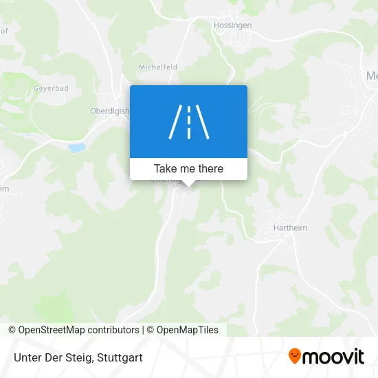 Карта Unter Der Steig