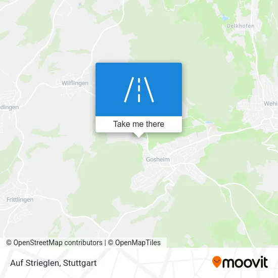 Карта Auf Strieglen