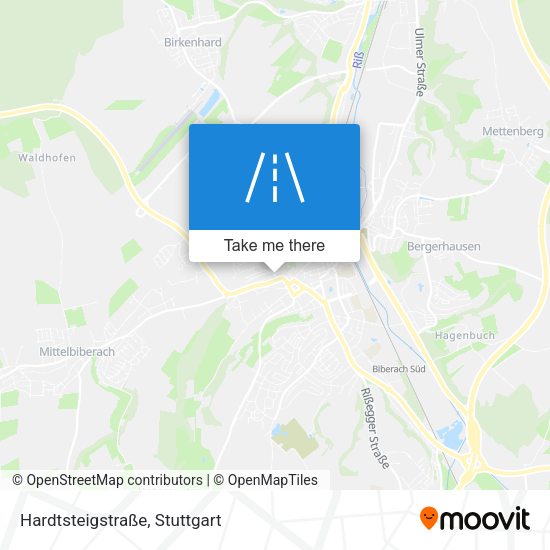 Hardtsteigstraße map