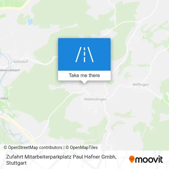 Карта Zufahrt Mitarbeiterparkplatz Paul Hafner Gmbh
