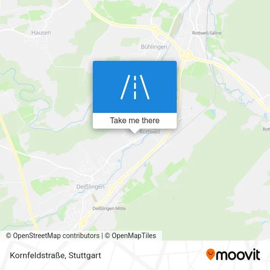 Карта Kornfeldstraße