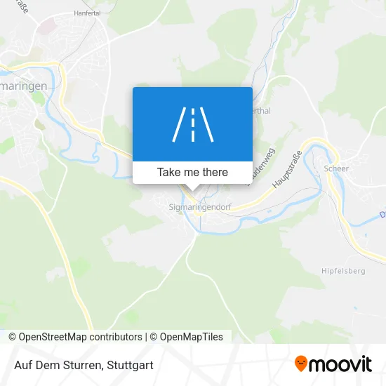 Карта Auf Dem Sturren
