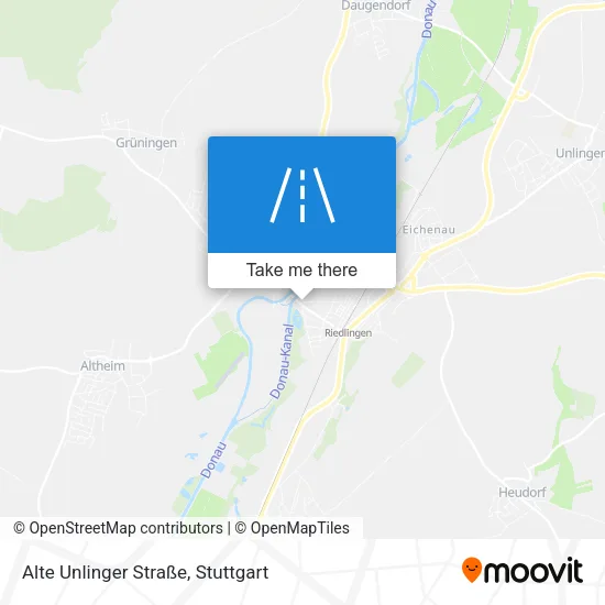 Карта Alte Unlinger Straße